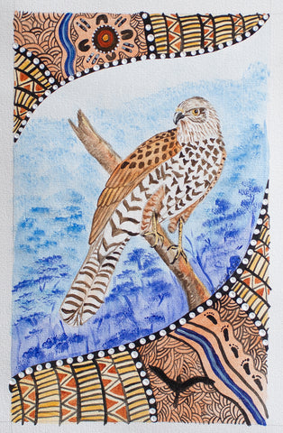 Watercolour and fine liner - Falcon