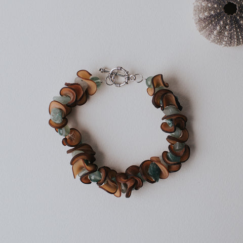 Kelp Bracelet with jade beads
