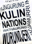 Kulin Nation Tea Towel in Off White